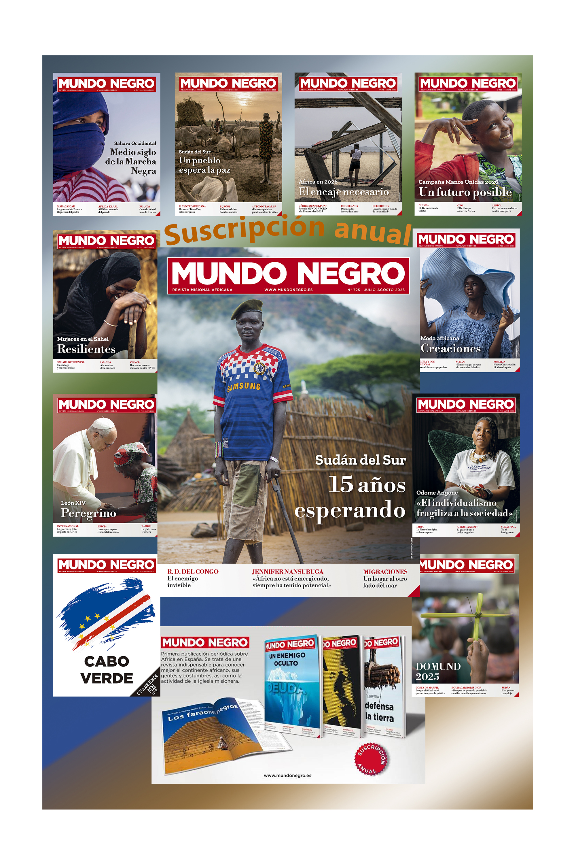 Suscripción Mundo Negro julio-agosto 2026